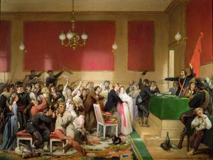 1871年のパリのコミューンの下での結婚式